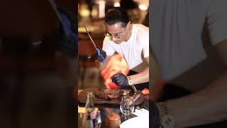 Salt Bae at Nusret Steakhouse New York newyork saltbae saltlife salt shorts [upl. by Lorollas]