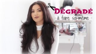 Se couper les cheveux soimême  Dégradé Effilé [upl. by Lucretia153]