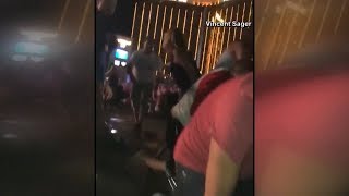 Las Vegas Shooting compilation of cell phone video capturing chaos after deadly shooting [upl. by Edorej]