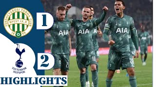 Ferencvaros 12 Tottenham Hotspur  EUROPA LEAGUE HIGHLIGHTS  Johnson scores his fifth in a row [upl. by Eciryt]