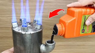 waste oil heating stove mini 3 in 1  Millions of people do not know this knowledge [upl. by Gale543]