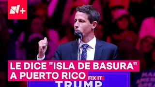 Comediante hace chistes racistas sobre latinos en mitin de Trump  N [upl. by Ransom678]