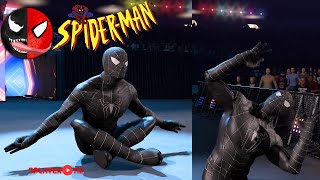 Spider man in Venom Black Suit  WWE 2K24  In 4K 60 FPS spiderman venom wwe2k24 [upl. by Mireielle]