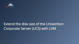 Resize LVM on Univention Corporate Server UCS [upl. by Nairbal]