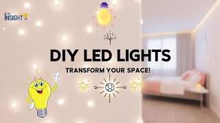 DIY LED Light Decor  Brighten Up Your Room [upl. by Nujra253]