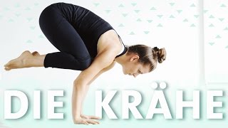 Yoga Krähe Crow Pose lernen für Anfänger in einfachen Schritten  Bakasana [upl. by Aicilram]