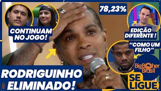 BBB 24  Rodriguinho Eliminado com 7823 Fernanda e Buda continuam Discurso do Tadeu tem recado [upl. by Bashemeth383]