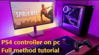 How to connect ps4 controller to pc or mobile phone  Playstation tutorial [upl. by Htiek]