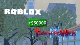 NEW LIMITED TIME CODE GIVES YOU 50K CASH IN ROBLOX TANGLED WEB [upl. by Iliam]