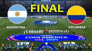 Argentina VS Colombia  Copa America 2024 Finals [upl. by Ameekahs]