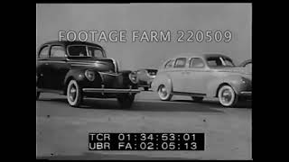 Ford Autos Shown 1938 1939  22050906  Footage Farm Ltd [upl. by Eusoj]