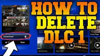 HOW TO DELETE DLC OFF OF COD WW2 HOW TO DELETE ANY DLC OFF OF ANY GAME 2018 [upl. by Mcwilliams]