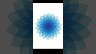 Make Flower Design in illustrator adobeillustrator graphicdesign [upl. by Johen]