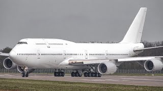 Last TAKE OFF ever of the first scrapped 7478BBJ N458BJ [upl. by Nered]