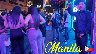 Manila Nightlife 🇵🇭  Red Light District Breakdown  P Burgos St [upl. by Benkley]