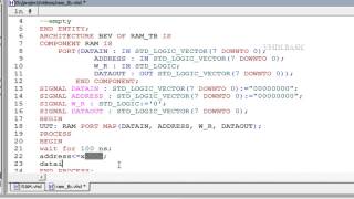 VHDL BASIC Tutorial  TESTBENCH [upl. by Roosnam]