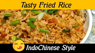 Tasty Fried Rice  Indochinese Style  10 minute Recipe [upl. by Azmah]