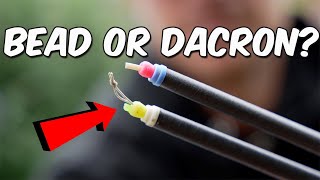 How To Tie Dacron Connectors and The Direct Bead Connection  Pole Fishing Tips [upl. by Alaehs280]