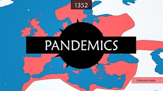 Major epidemics and pandemics  Summary on a Map [upl. by Stephen]