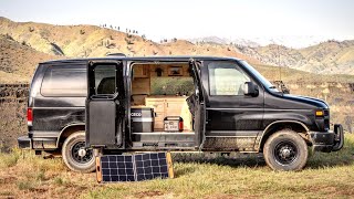 Camper Van Conversion Build for under 4k Living in a Ford Econoline [upl. by Theda]