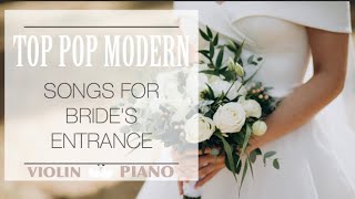 TOP 8 MODERN SONGS FOR WALKING DOWN THE AISLEThe best brides entrance wedding pop musicVSmusic4u [upl. by Ogu]