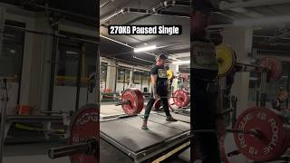 Paused 270KG Sumo Deadlift Top Single [upl. by Shaylah]