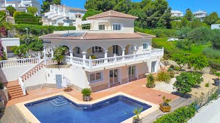 Villa in Moraira for sale in Alicante Beds 4 Baths 3 Spanish Casa Properties Spain [upl. by Ynhoj683]