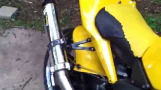 All custom 02 Honda CBR 954 two brothers exhaust [upl. by Corie713]