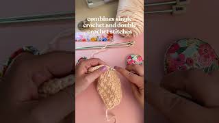 🌱✨the Crochet Seed Stitch crochet crochetstitch crocheters [upl. by Mumford]