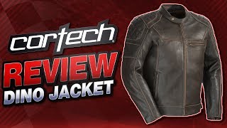 Cortech Dino Leather Jacket Review from Sportbiketrackgearcom [upl. by Akim]