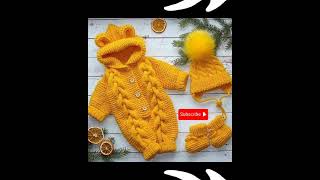 New winter crochet for babies woolen crochet 2024 Latest woolen designs [upl. by Erlinna]