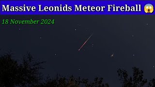 Top Live Leonids Meteor Fireballs HD seen over sky  Leonid Meteor Shower 2024 [upl. by Magulac]