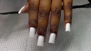 HOW TO GET CRISPY SQUARE NAILS [upl. by Gregson]