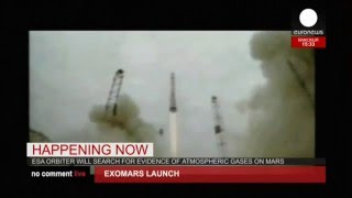 LIVE Exomars mission ESA spacecraft blasts off bound for mars Baikonur cosmodrome [upl. by Annazus]