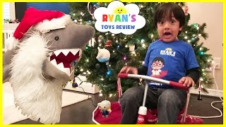 Shark Pretend Play Hide and Hide with Ryan ToysReview [upl. by Civ]