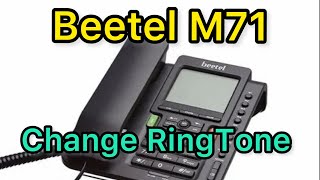 How To Change RingTone of Beetel M71 Telephone [upl. by Rehteh]