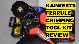 Kaiweets Wire Ferrule Crimping Tool Kit KDC01 Review [upl. by Haraz120]