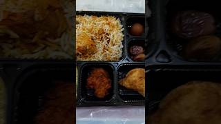 Chicken Biryani Chicken Hallem Pakoda Samosa Dates Gulab Jamun combo food shorts [upl. by Tsenrae]