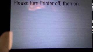 HP Officejet Pro 8610 Printer Error quotPlease turn Printer off then onquot [upl. by Walter]