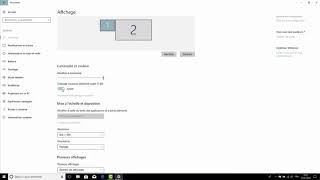 comment configurer laffichage en multi écrans sur windows 10 [upl. by Eahsram]