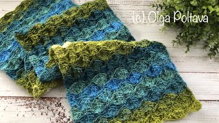 How to Crochet Easy Lacy Scarf Crochet Video Tutorial [upl. by Nyliret]