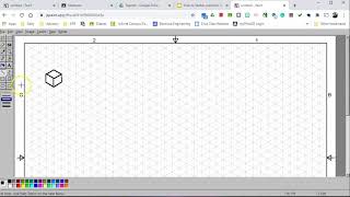 Isometric Sketch Practice  Cubes on JS Paint [upl. by Skye507]