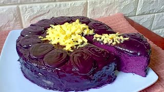 UBE CAKE l How to Make Ube Cake Recipe l Purple Yam l Filipino Dessert [upl. by Hutner691]