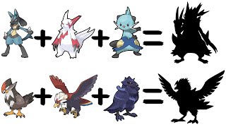 Pokemon Fusion 18 Zangoose x Lucario x Dewott and Staraptor x Braviary x Corviknight [upl. by Malcolm]