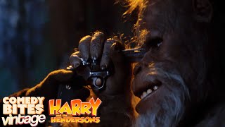 Bigfoot Battles with Hunter  Harry and the Hendersons 1987  Comedy Bites Vintage [upl. by Iseabal]