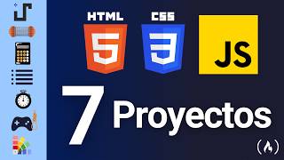 Crea 7 Proyectos con HTML CSS y JavaScript  Curso Práctico [upl. by Yrek]