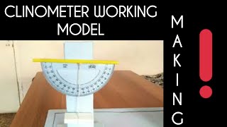 EasyCheap and Best way to make Clinometer for School project [upl. by Aicileb435]