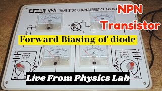 To study the characteristics of NPN transistor Forward biasing FSC physics 12 practical [upl. by Hizar]