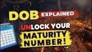 DOB Explained Unlock Your Maturity Number Numerology से जाने अपना व्यक्तित्व Jyoti Dalal [upl. by Gnemgnok]