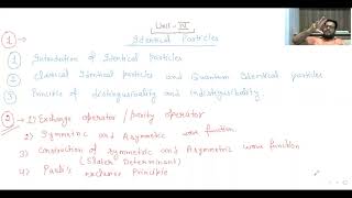 Unit 4 Part 01 Identical Particles [upl. by Eatnoed602]